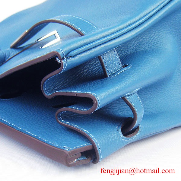 Hermes Birkin 40cm Togo Bag Blue 6099 Hermes Birkin 40cm Togo Bag Blue 6099